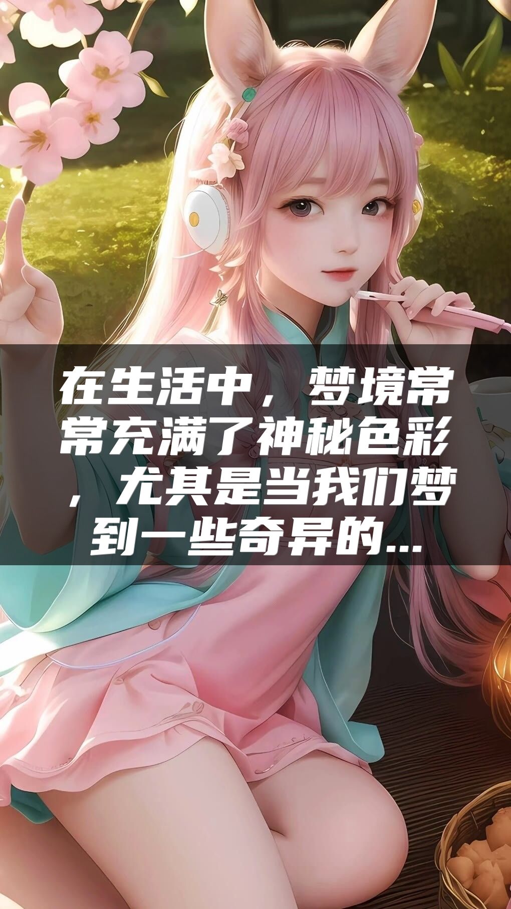 在生活中，梦境常常充满了神秘色彩，尤其是当我们梦到一些奇异的...