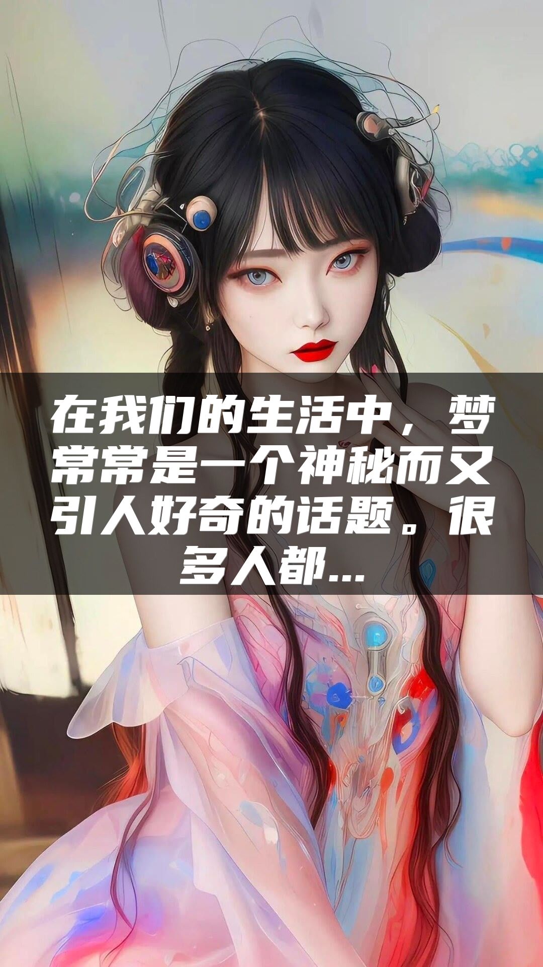 在我们的生活中，梦常常是一个神秘而又引人好奇的话题。很多人都...