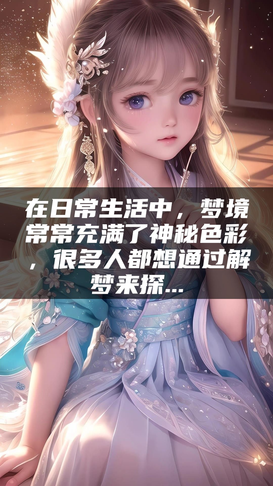在日常生活中，梦境常常充满了神秘色彩，很多人都想通过解梦来探...