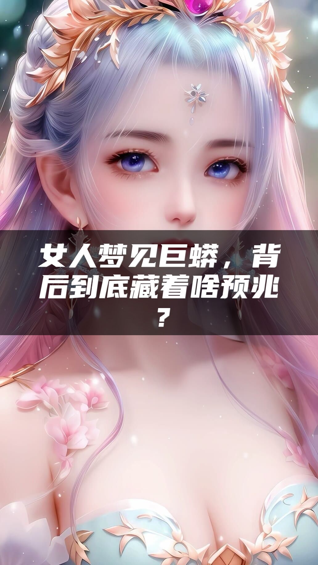 女人梦见巨蟒，背后到底藏着啥预兆？