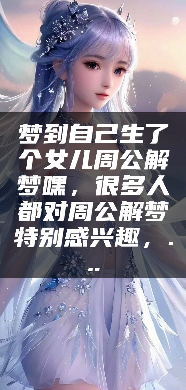 梦到自己生了个女儿周公解梦嘿，很多人都对周公解梦特别感兴趣，...