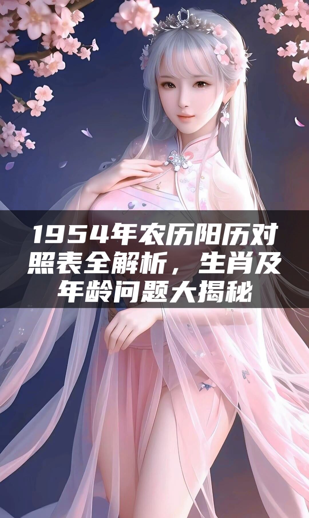 1954年农历阳历对照表全解析，生肖及年龄问题大揭秘