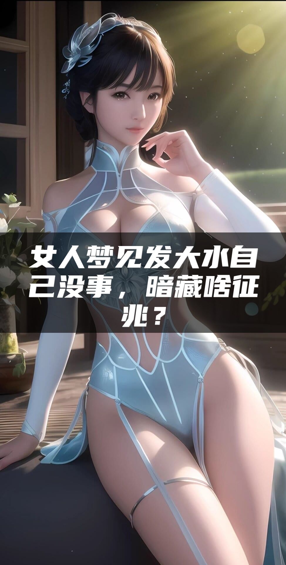女人梦见发大水自己没事，暗藏啥征兆？