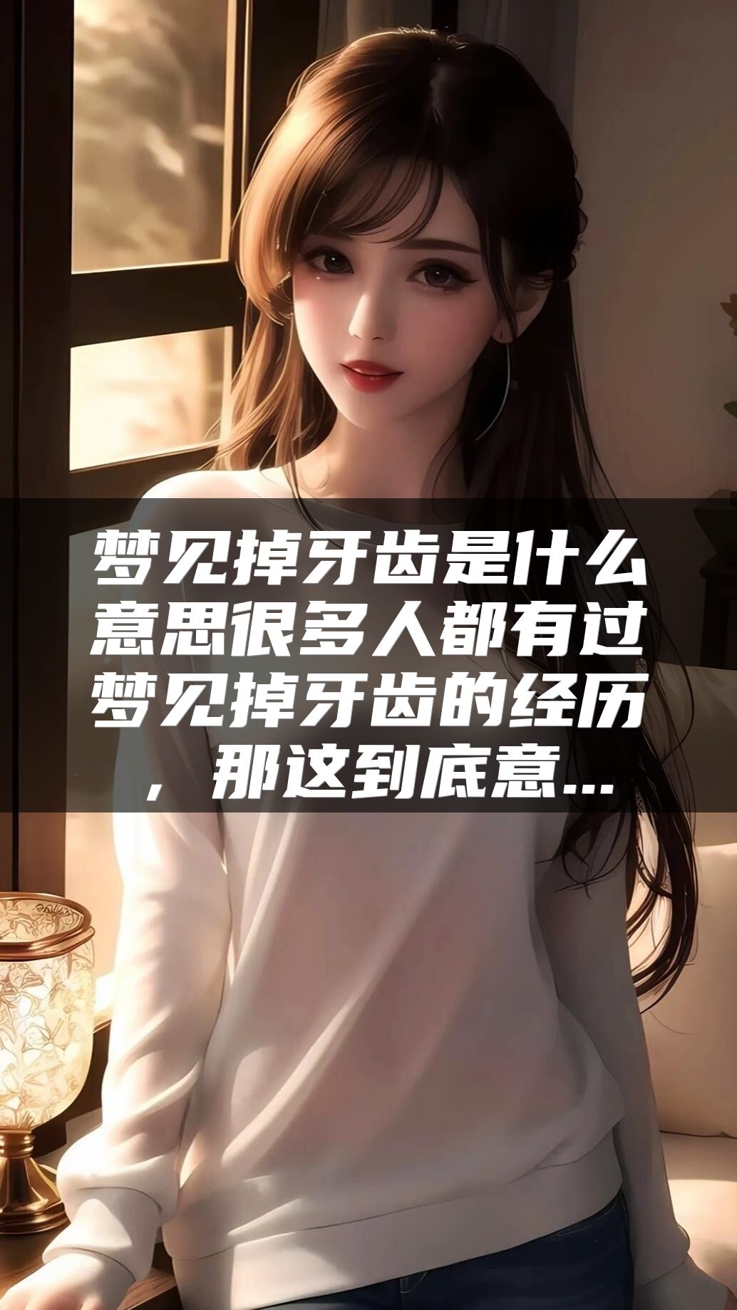 梦见掉牙齿是什么意思很多人都有过梦见掉牙齿的经历，那这到底意...