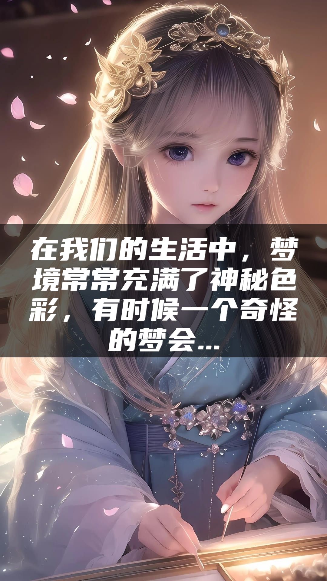 在我们的生活中，梦境常常充满了神秘色彩，有时候一个奇怪的梦会...