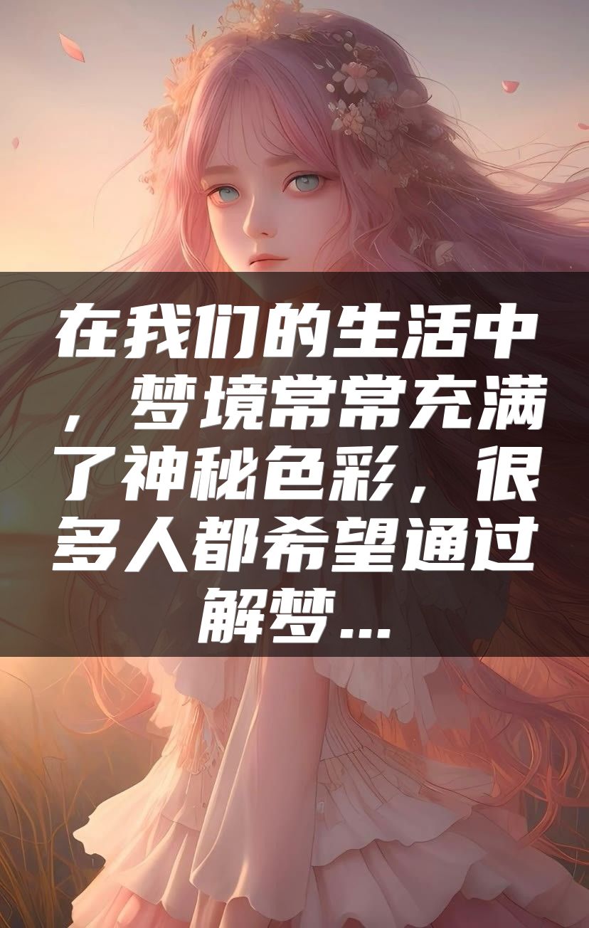 在我们的生活中，梦境常常充满了神秘色彩，很多人都希望通过解梦...