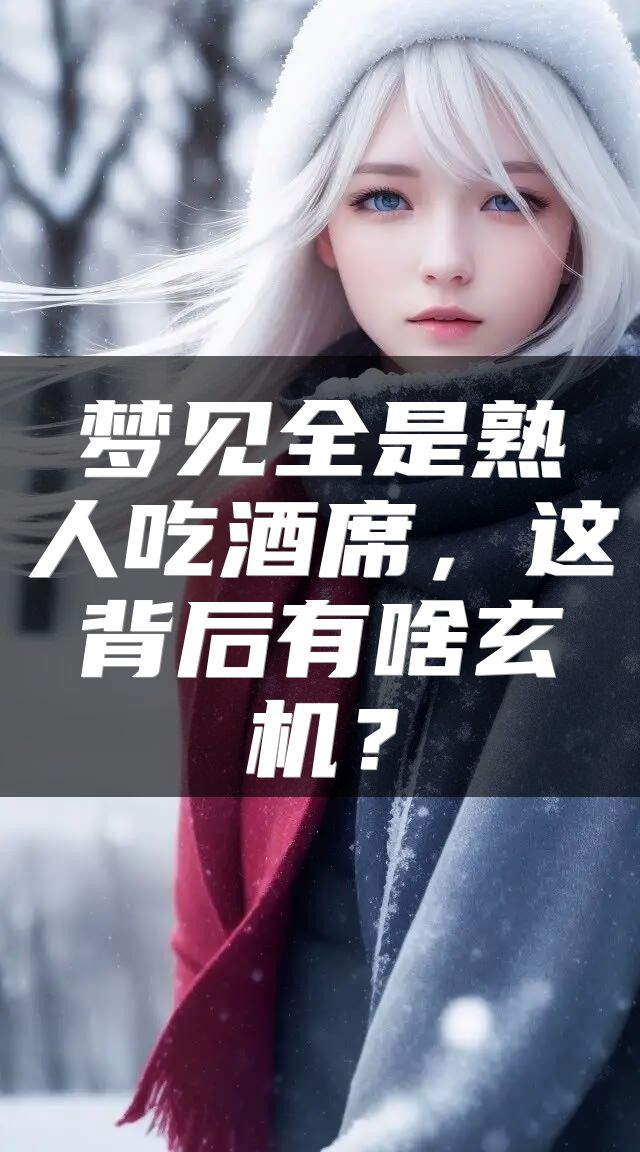梦见全是熟人吃酒席，这背后有啥玄机？
