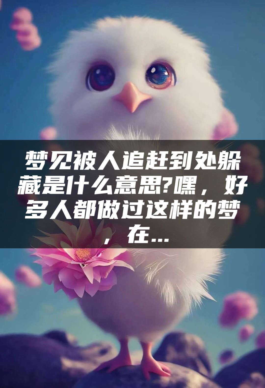 梦见被人追赶到处躲藏是什么意思?嘿，好多人都做过这样的梦，在...