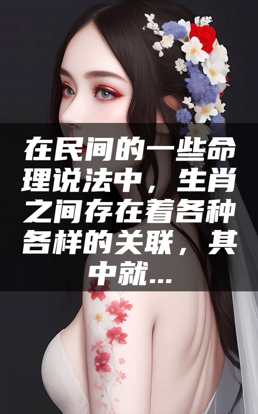 在民间的一些命理说法中，生肖之间存在着各种各样的关联，其中就...