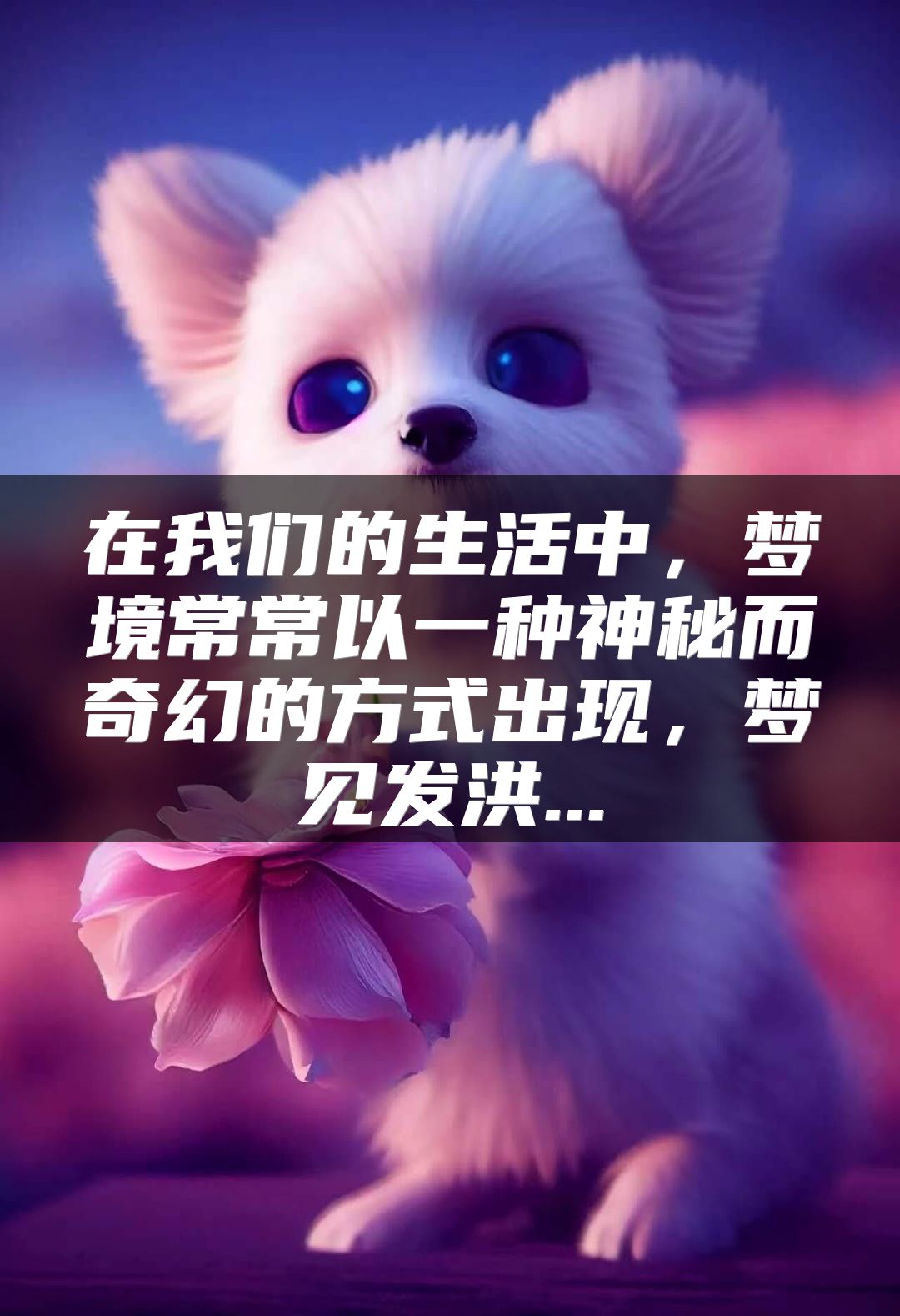 在我们的生活中，梦境常常以一种神秘而奇幻的方式出现，梦见发洪...