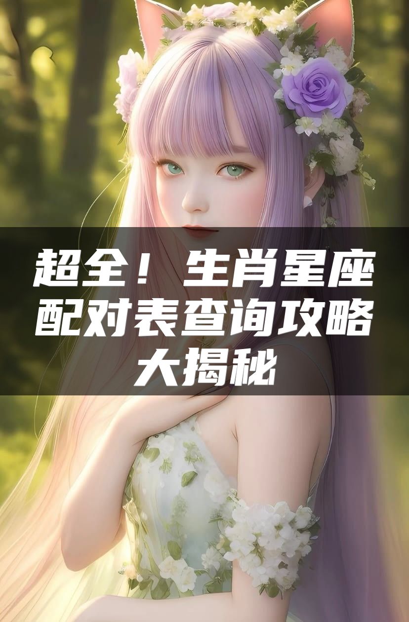 超全！生肖星座配对表查询攻略大揭秘