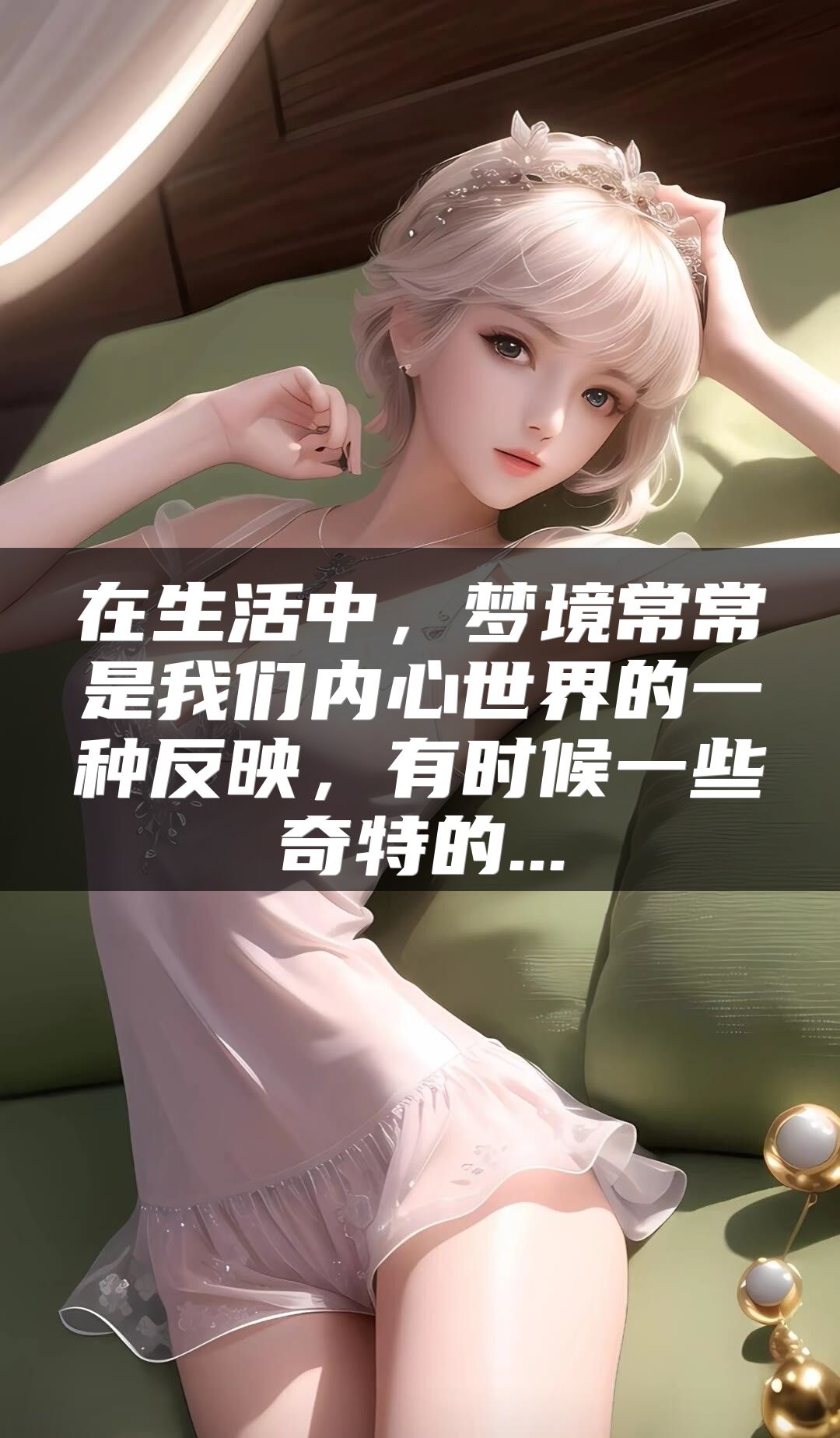 在生活中，梦境常常是我们内心世界的一种反映，有时候一些奇特的...