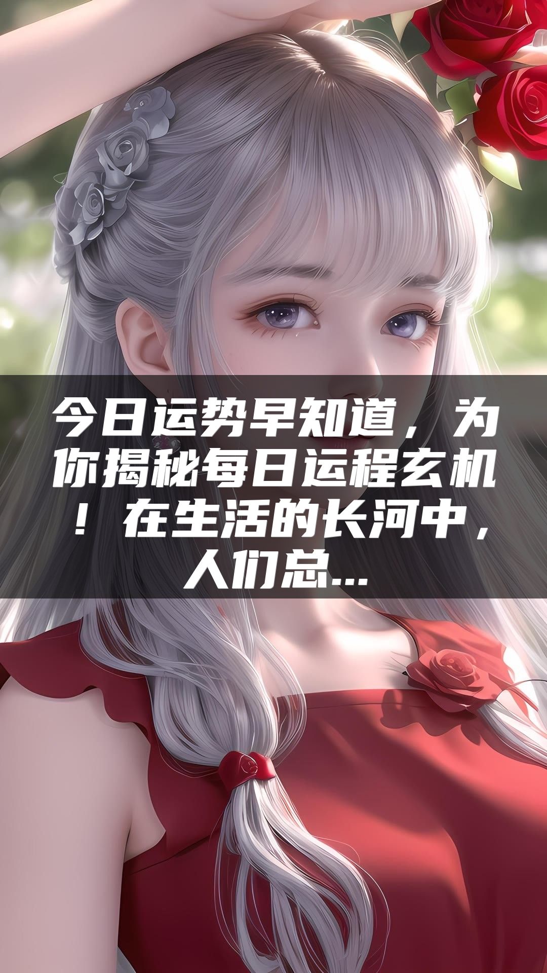 今日运势早知道，为你揭秘每日运程玄机！在生活的长河中，人们总...