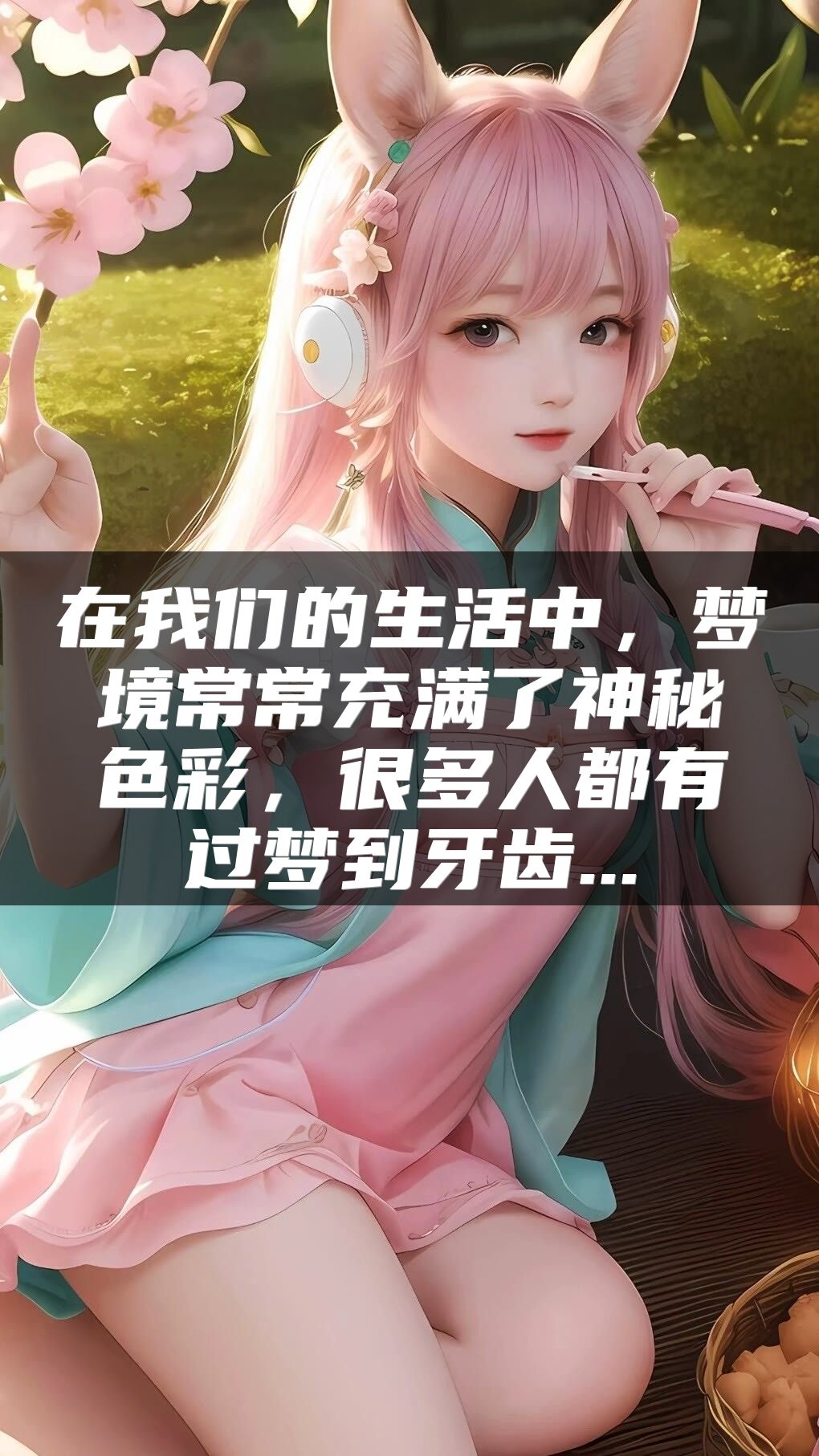 在我们的生活中，梦境常常充满了神秘色彩，很多人都有过梦到牙齿...