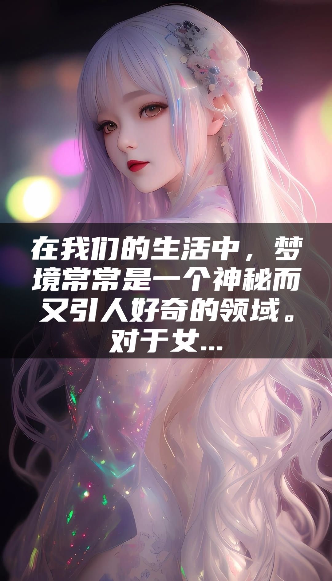 在我们的生活中，梦境常常是一个神秘而又引人好奇的领域。对于女...
