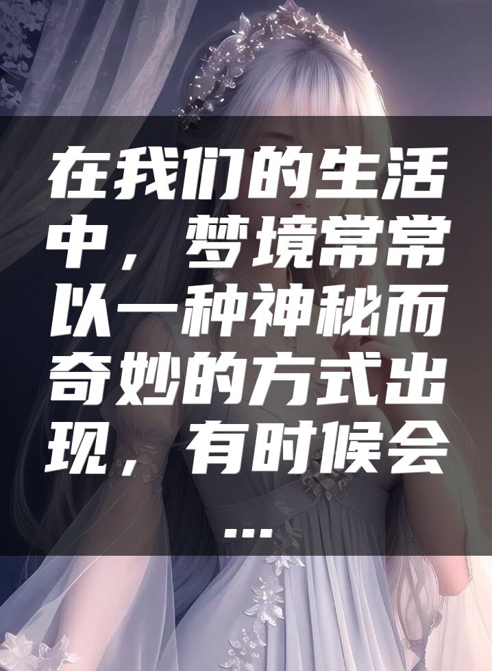 在我们的生活中，梦境常常以一种神秘而奇妙的方式出现，有时候会...