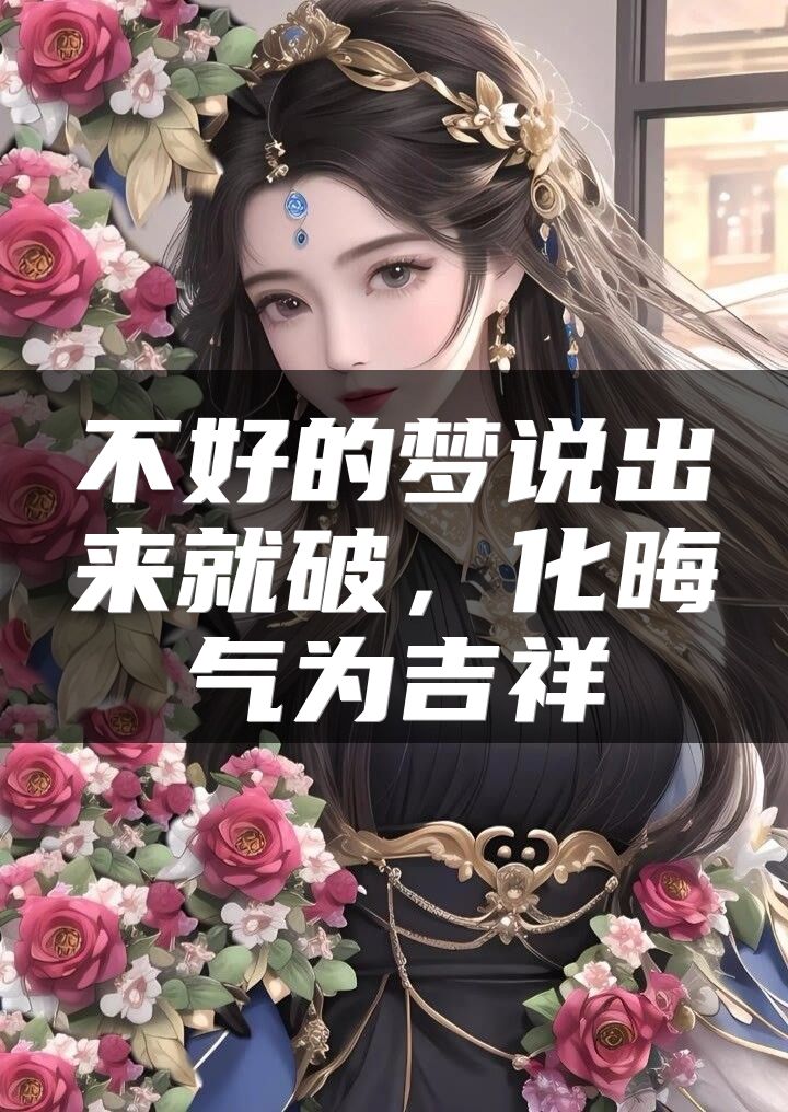 不好的梦说出来就破，化晦气为吉祥