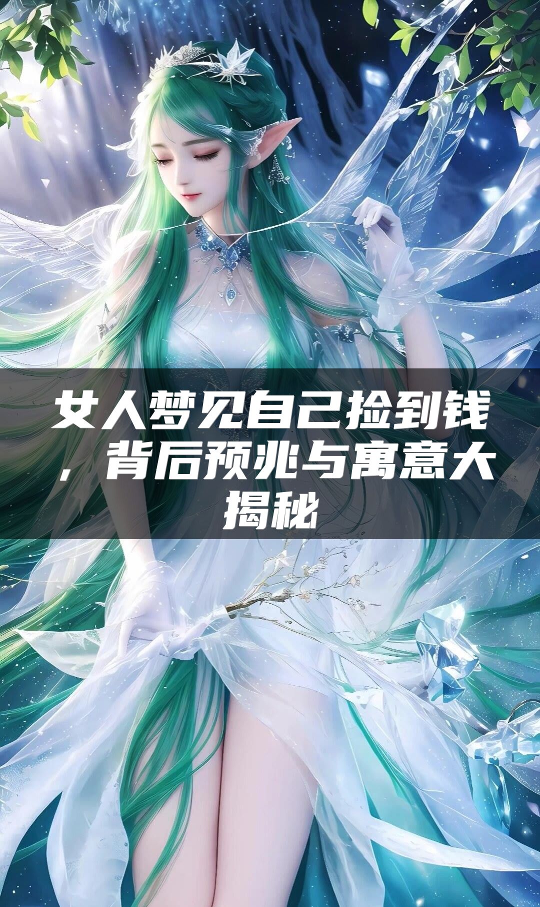 女人梦见自己捡到钱，背后预兆与寓意大揭秘