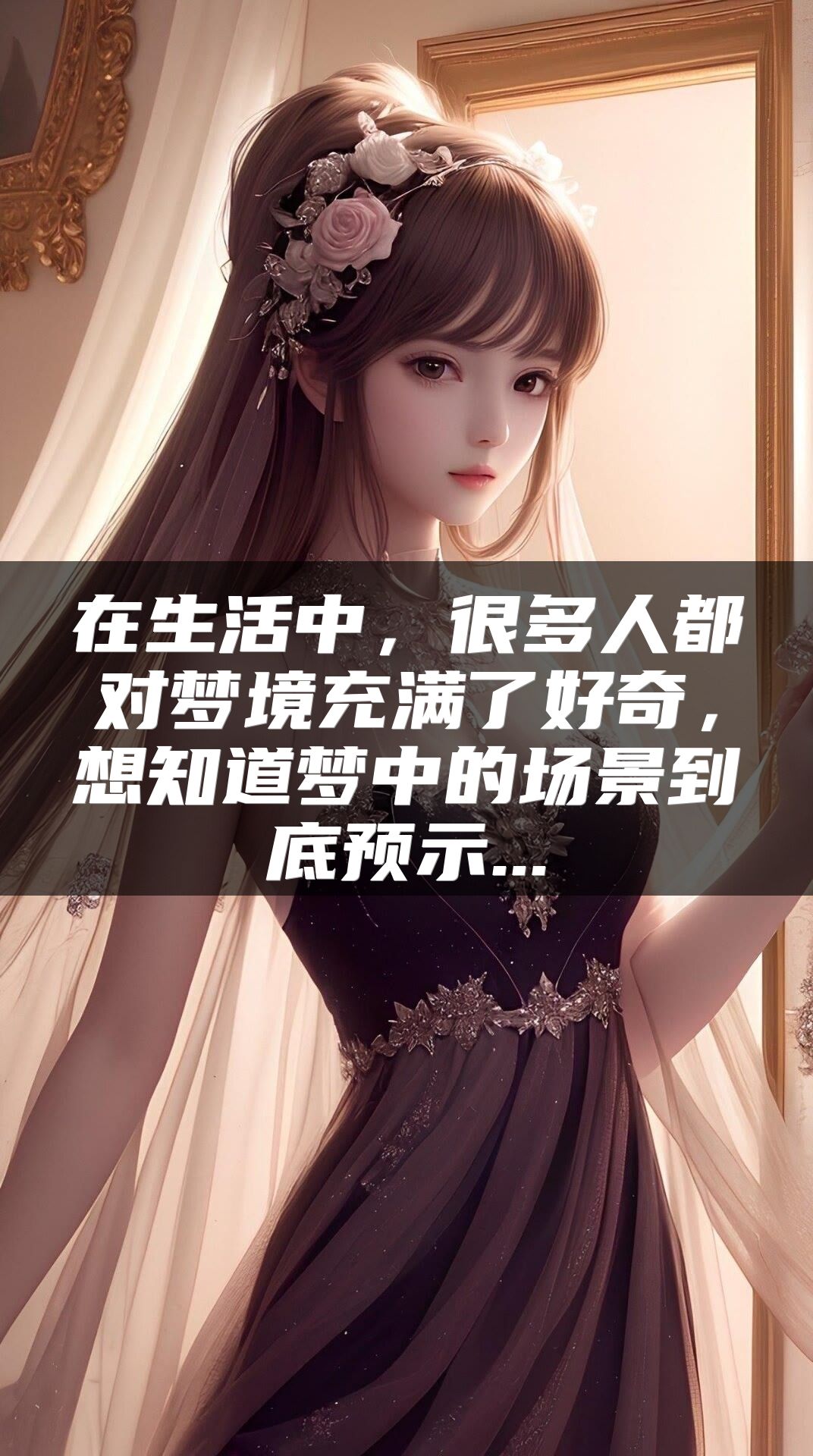在生活中，很多人都对梦境充满了好奇，想知道梦中的场景到底预示...