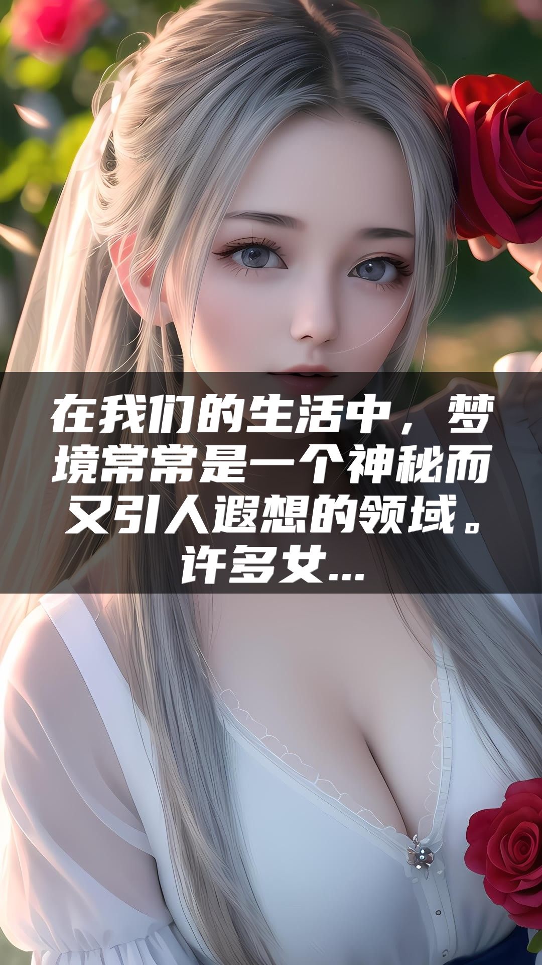 在我们的生活中，梦境常常是一个神秘而又引人遐想的领域。许多女...