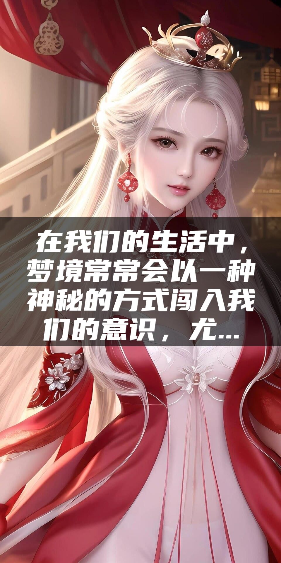 在我们的生活中，梦境常常会以一种神秘的方式闯入我们的意识，尤...