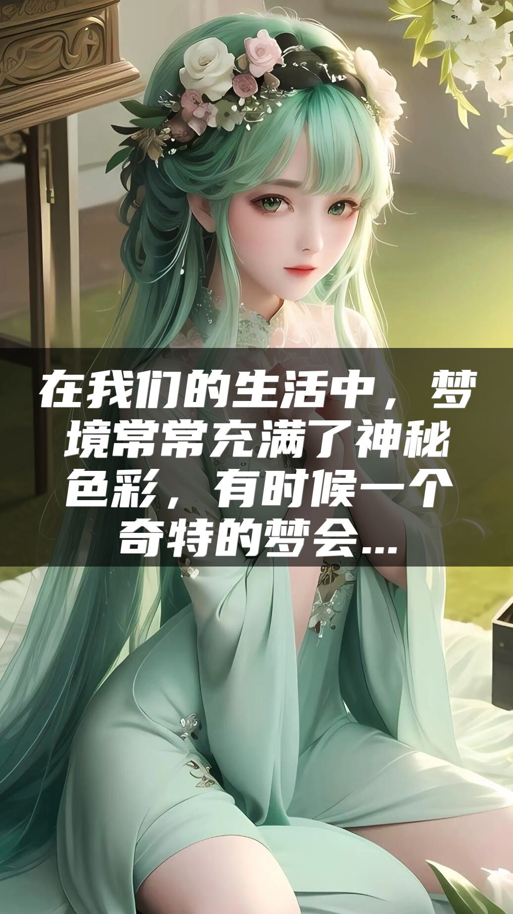 在我们的生活中，梦境常常充满了神秘色彩，有时候一个奇特的梦会...