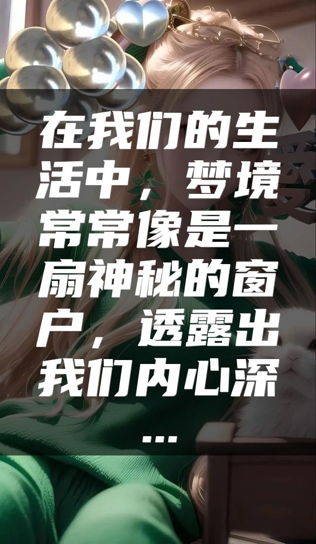 在我们的生活中，梦境常常像是一扇神秘的窗户，透露出我们内心深...
