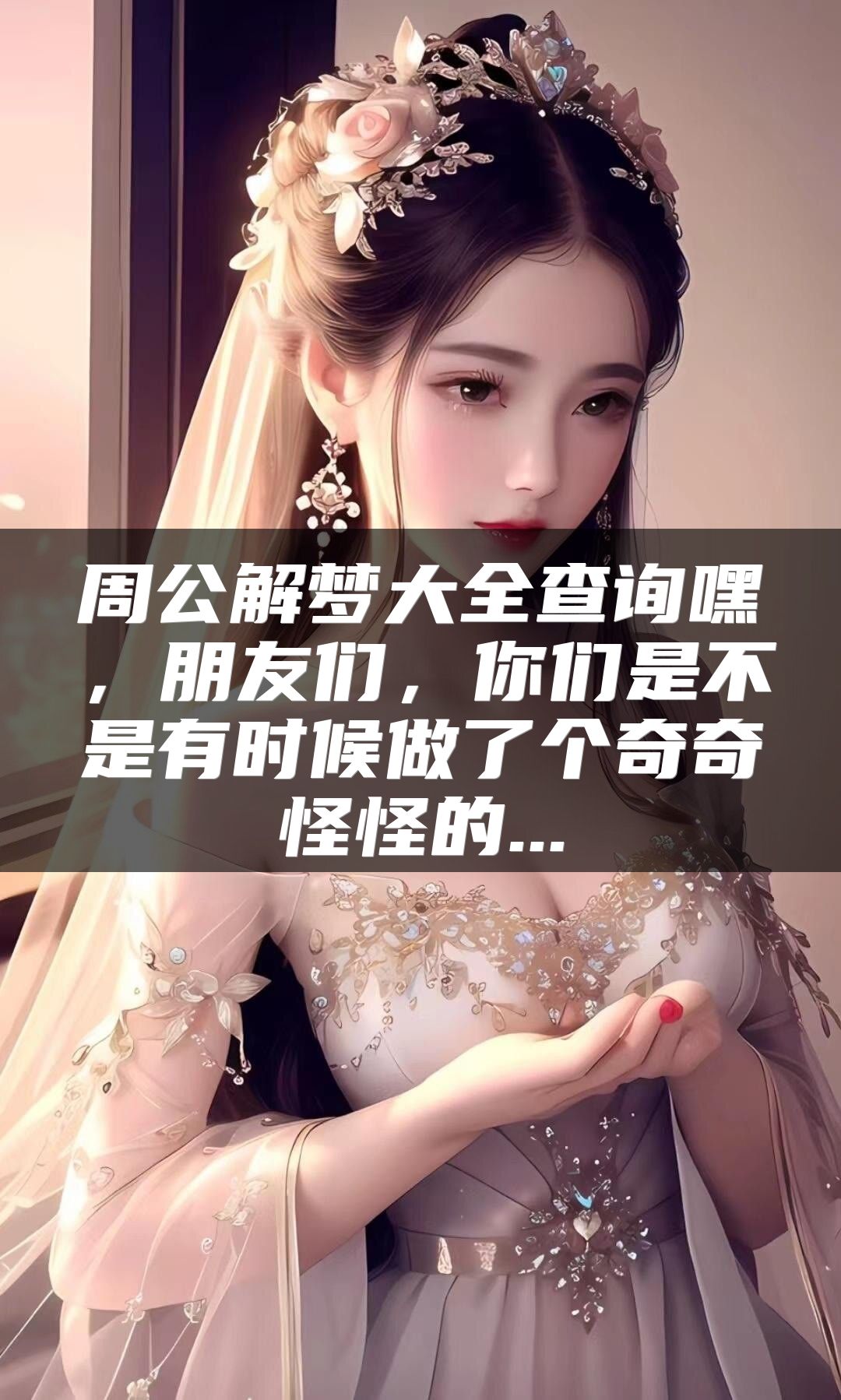 周公解梦大全查询嘿，朋友们，你们是不是有时候做了个奇奇怪怪的...