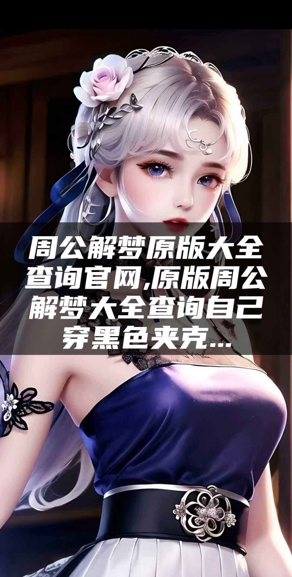 周公解梦原版大全查询官网,原版周公解梦大全查询自己穿黑色夹克...
