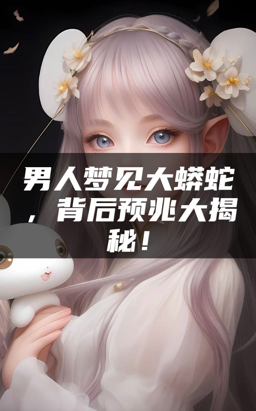 男人梦见大蟒蛇，背后预兆大揭秘！