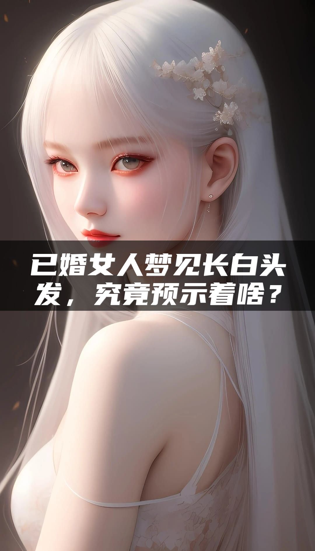 已婚女人梦见长白头发，究竟预示着啥？