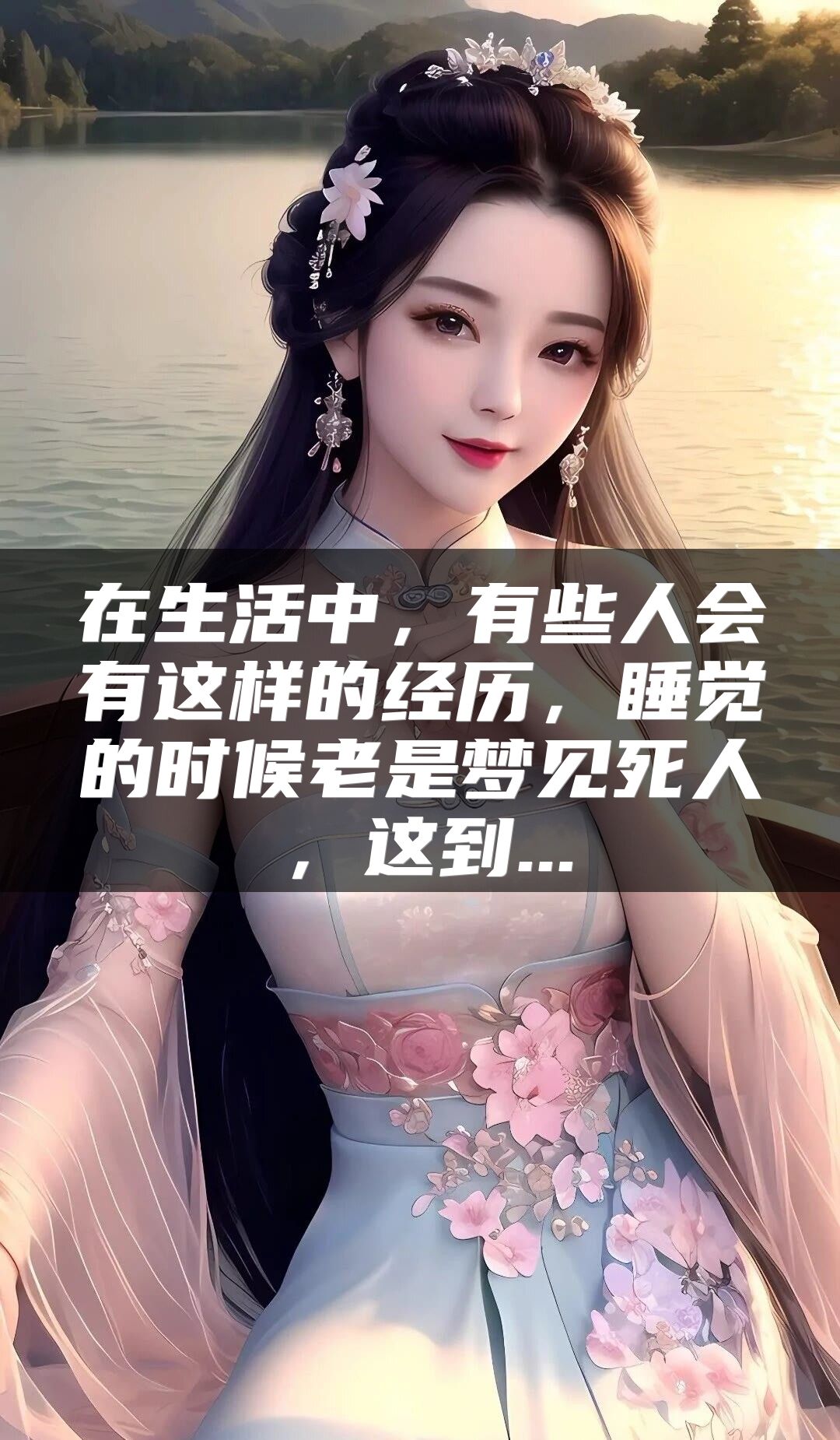 在生活中，有些人会有这样的经历，睡觉的时候老是梦见死人，这到...