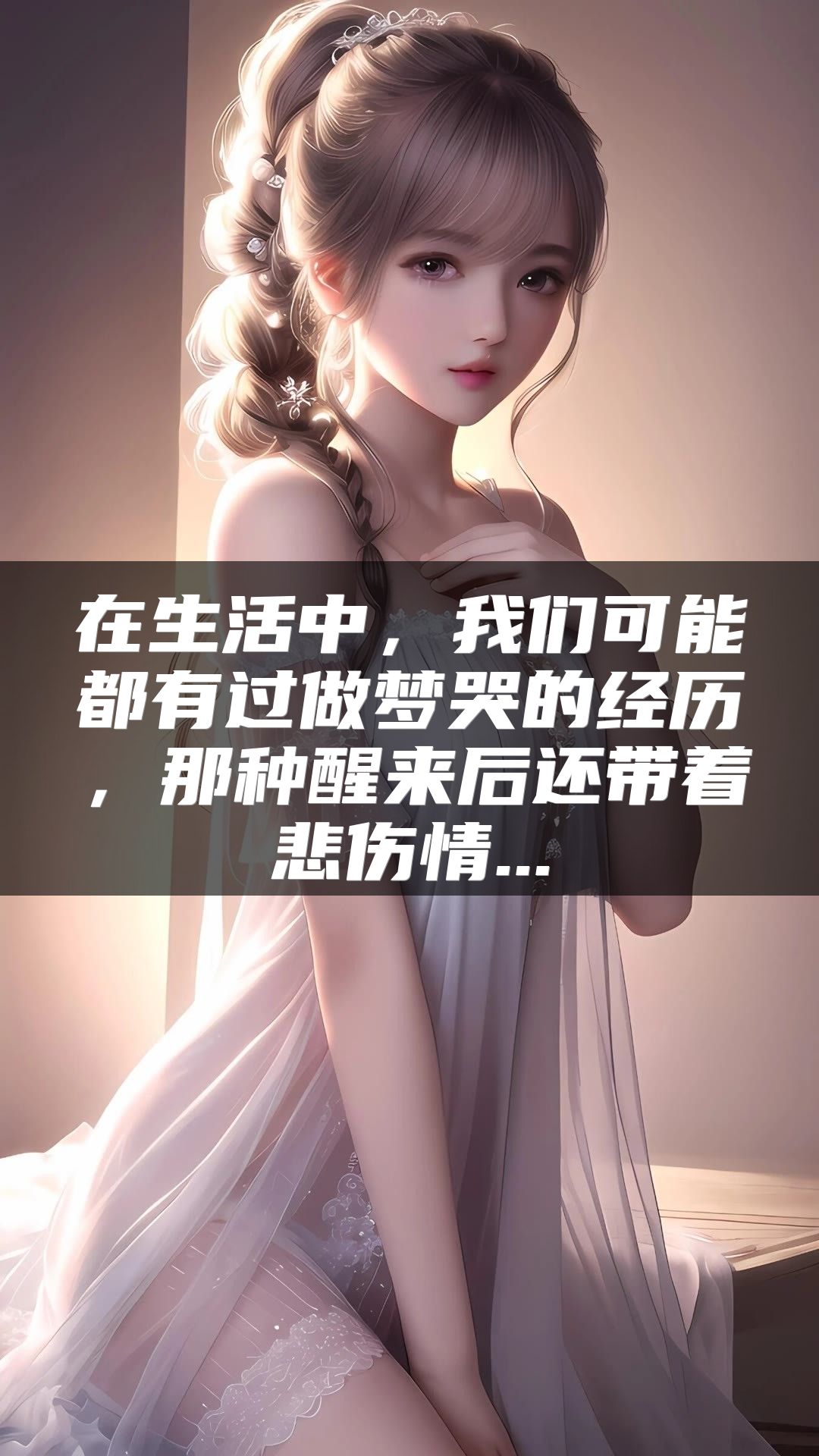 在生活中，我们可能都有过做梦哭的经历，那种醒来后还带着悲伤情...