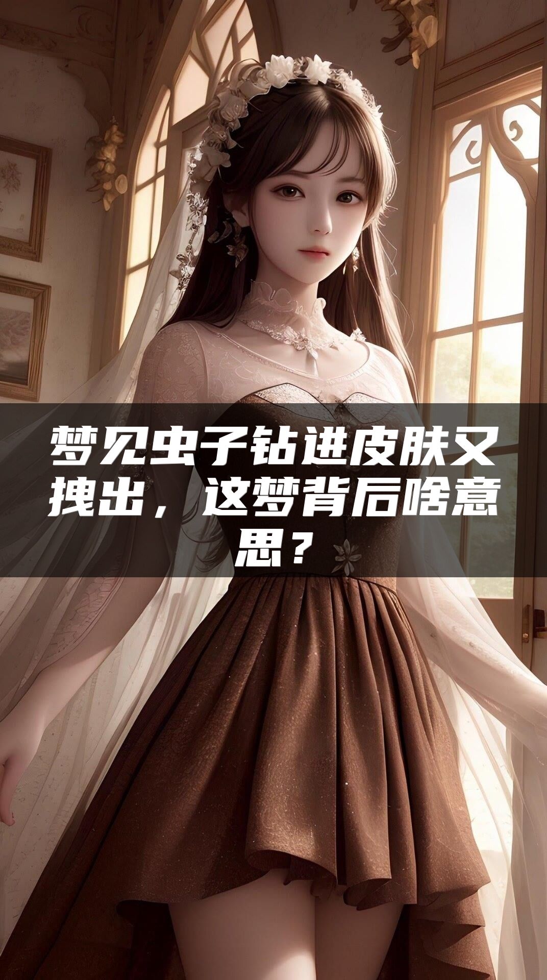 梦见虫子钻进皮肤又拽出，这梦背后啥意思？