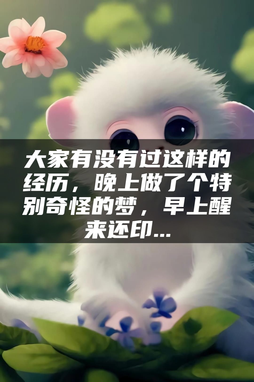大家有没有过这样的经历，晚上做了个特别奇怪的梦，早上醒来还印...