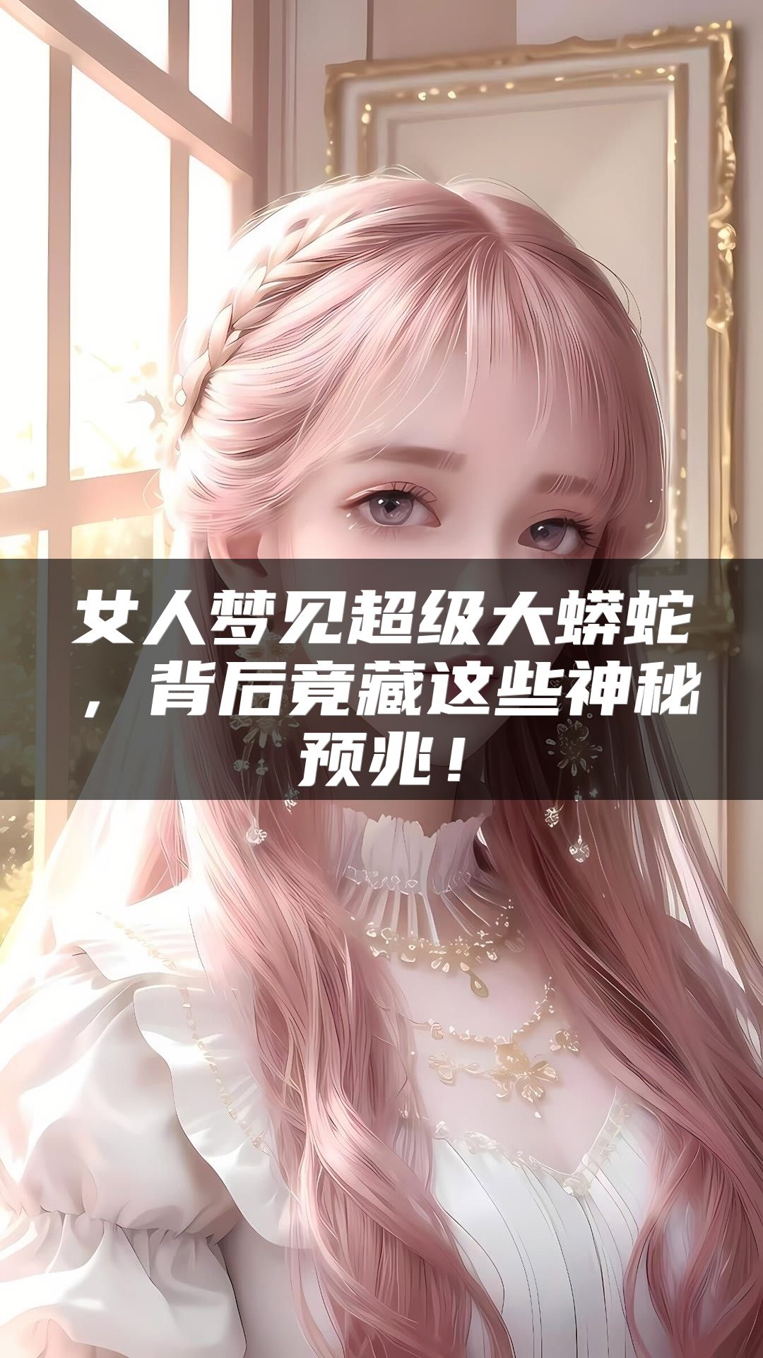 女人梦见超级大蟒蛇，背后竟藏这些神秘预兆！