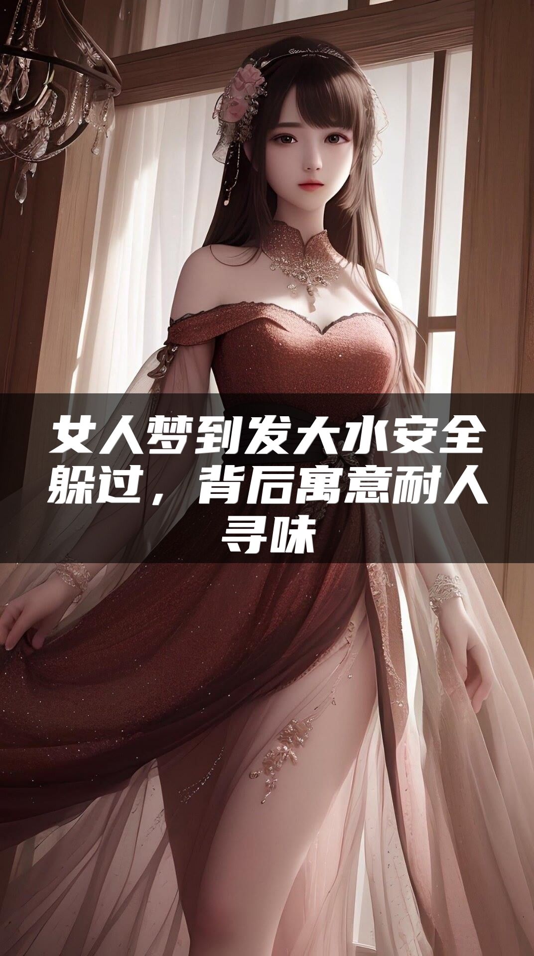 女人梦到发大水安全躲过，背后寓意耐人寻味