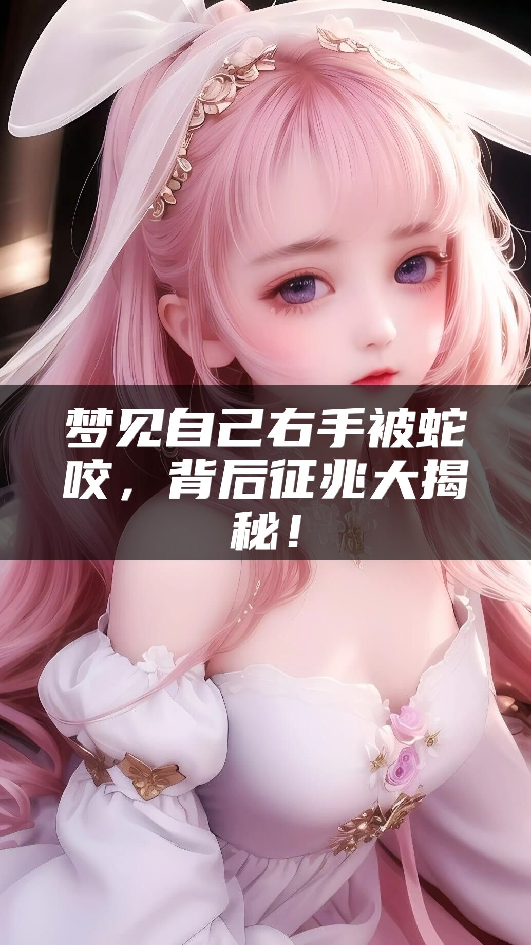 梦见自己右手被蛇咬，背后征兆大揭秘！