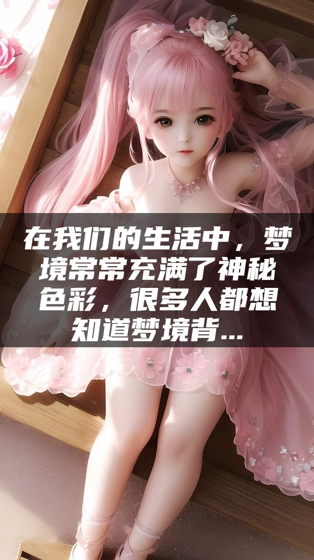 在我们的生活中，梦境常常充满了神秘色彩，很多人都想知道梦境背...
