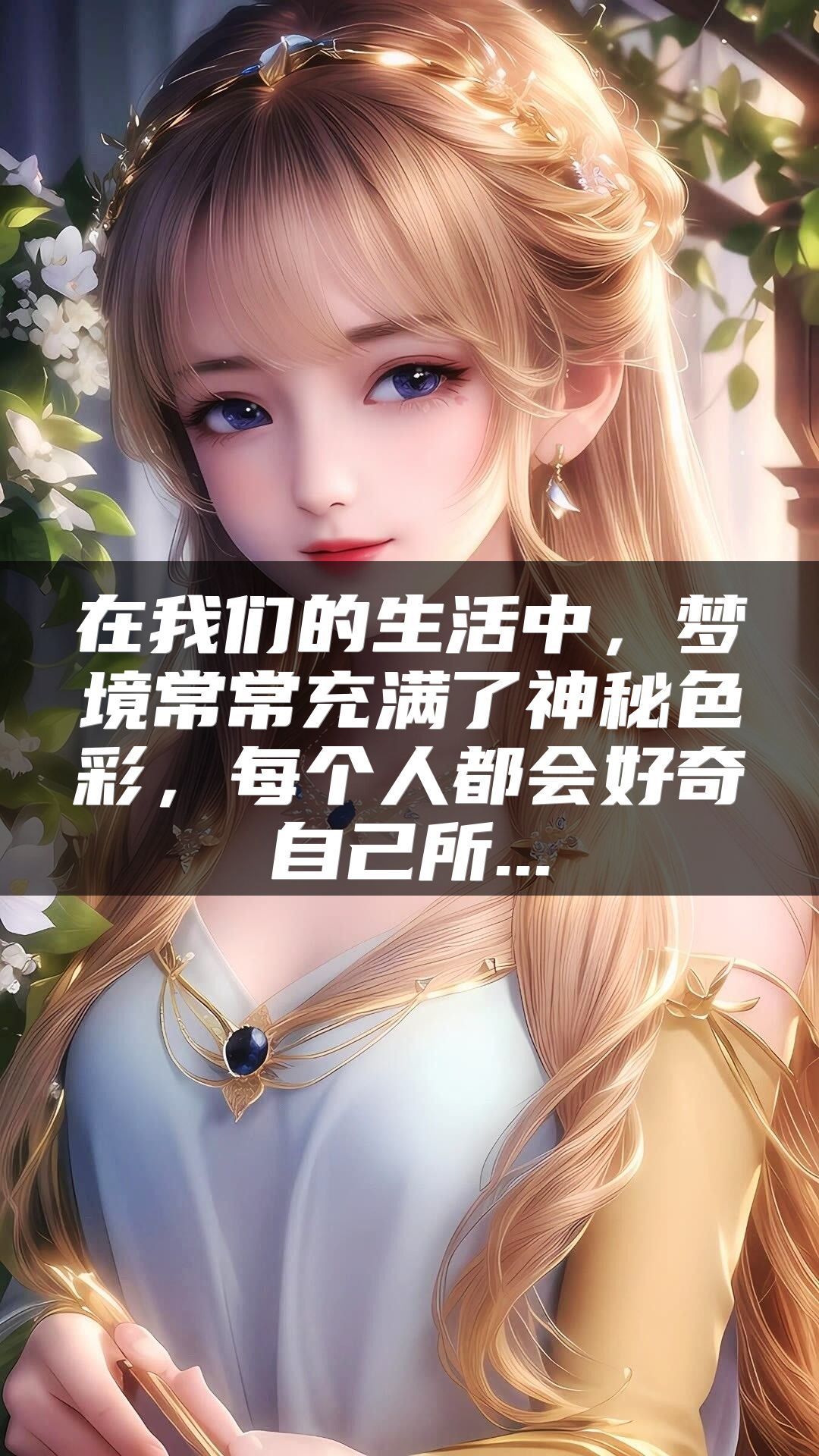 在我们的生活中，梦境常常充满了神秘色彩，每个人都会好奇自己所...