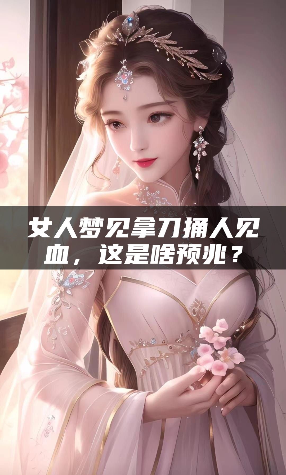 女人梦见拿刀捅人见血，这是啥预兆？