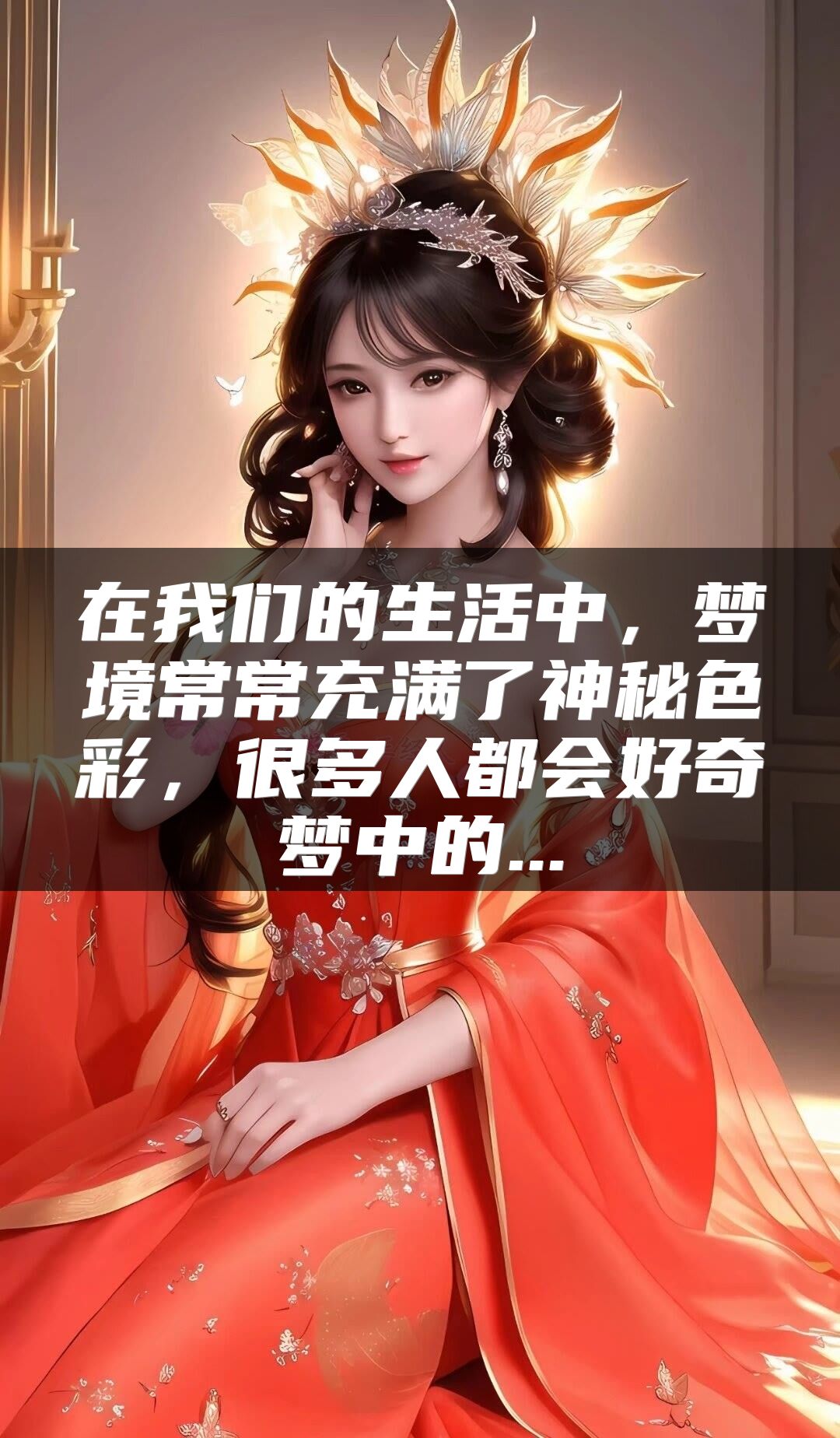 在我们的生活中，梦境常常充满了神秘色彩，很多人都会好奇梦中的...