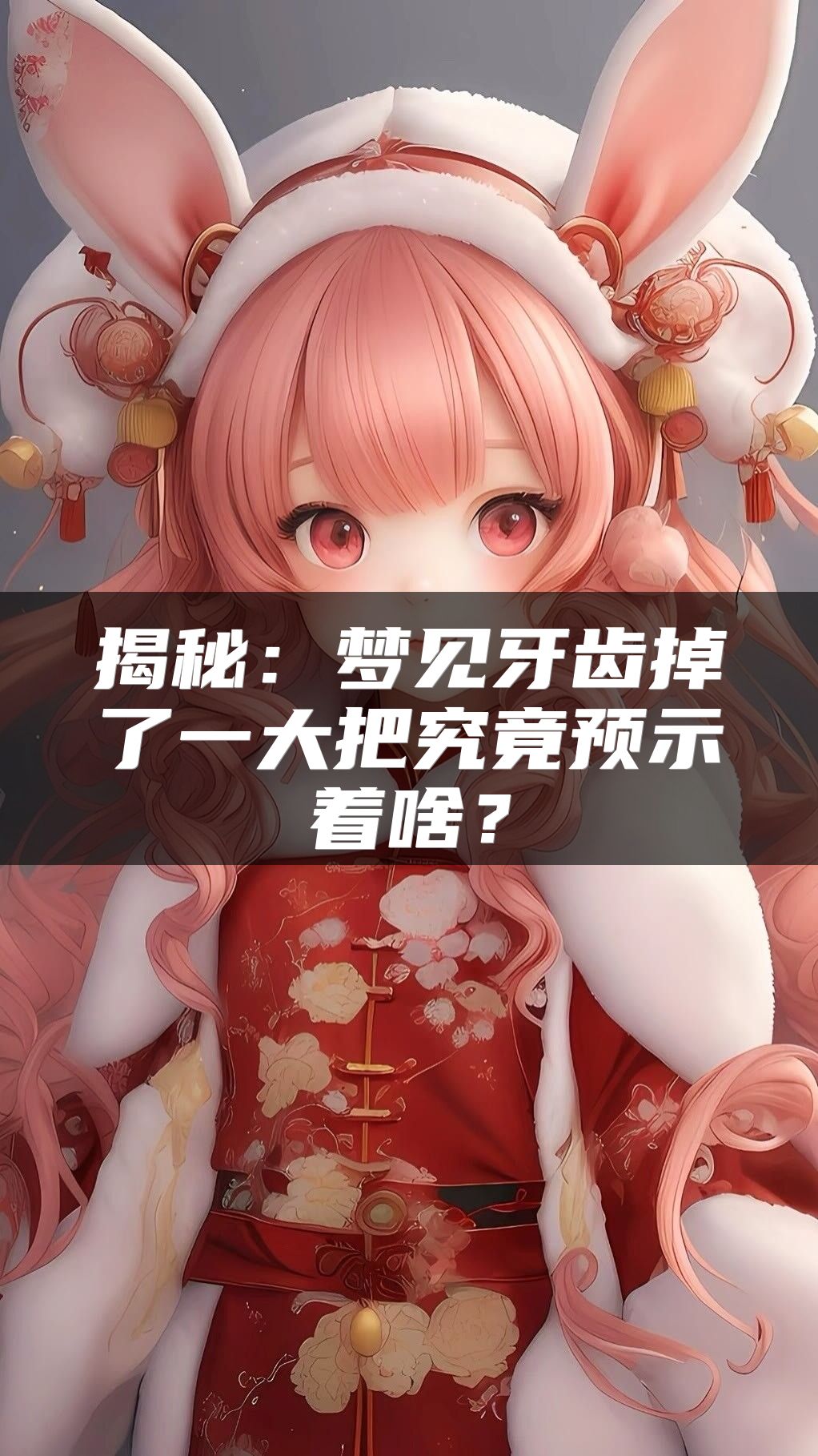 揭秘：梦见牙齿掉了一大把究竟预示着啥？