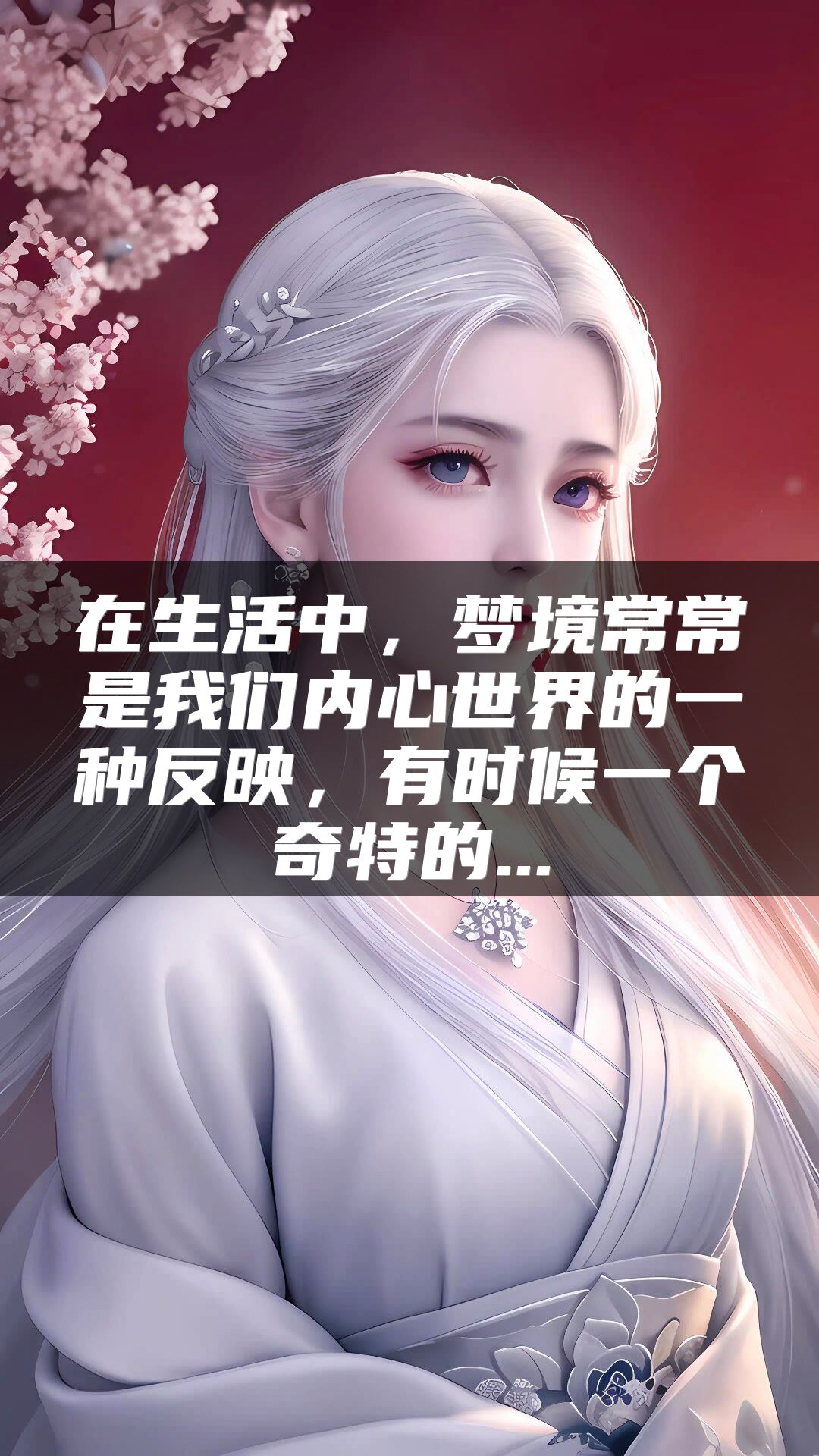 在生活中，梦境常常是我们内心世界的一种反映，有时候一个奇特的...