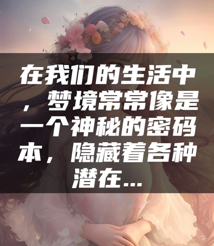在我们的生活中，梦境常常像是一个神秘的密码本，隐藏着各种潜在...