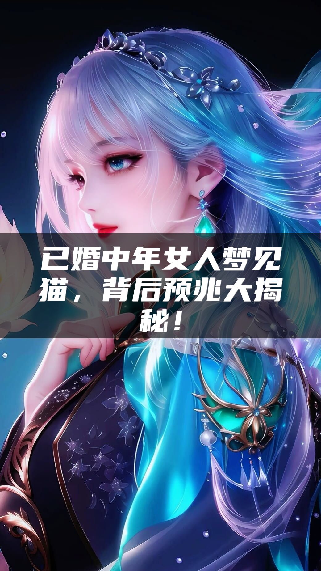 已婚中年女人梦见猫，背后预兆大揭秘！