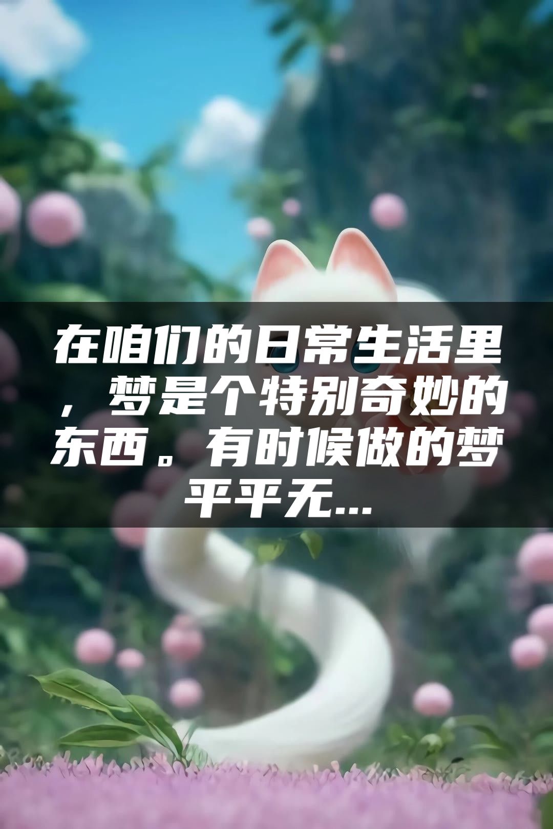 在咱们的日常生活里，梦是个特别奇妙的东西。有时候做的梦平平无...