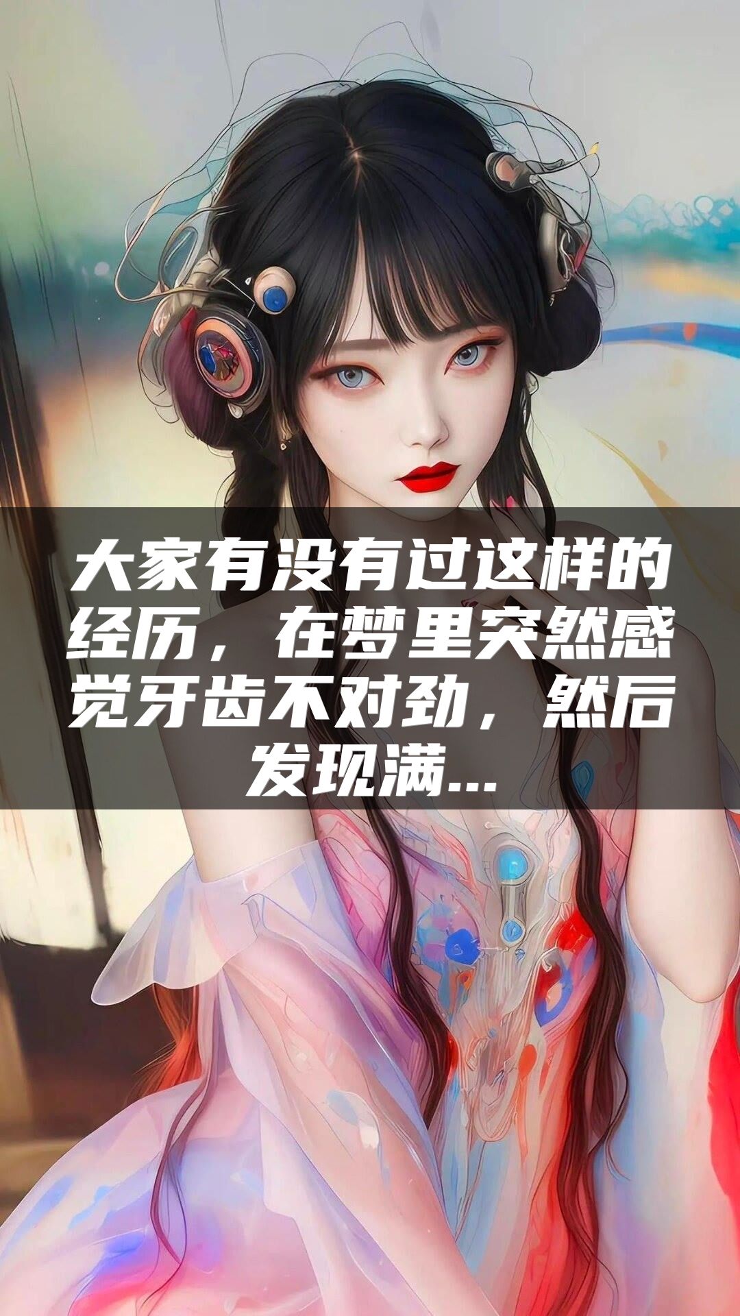 大家有没有过这样的经历，在梦里突然感觉牙齿不对劲，然后发现满...