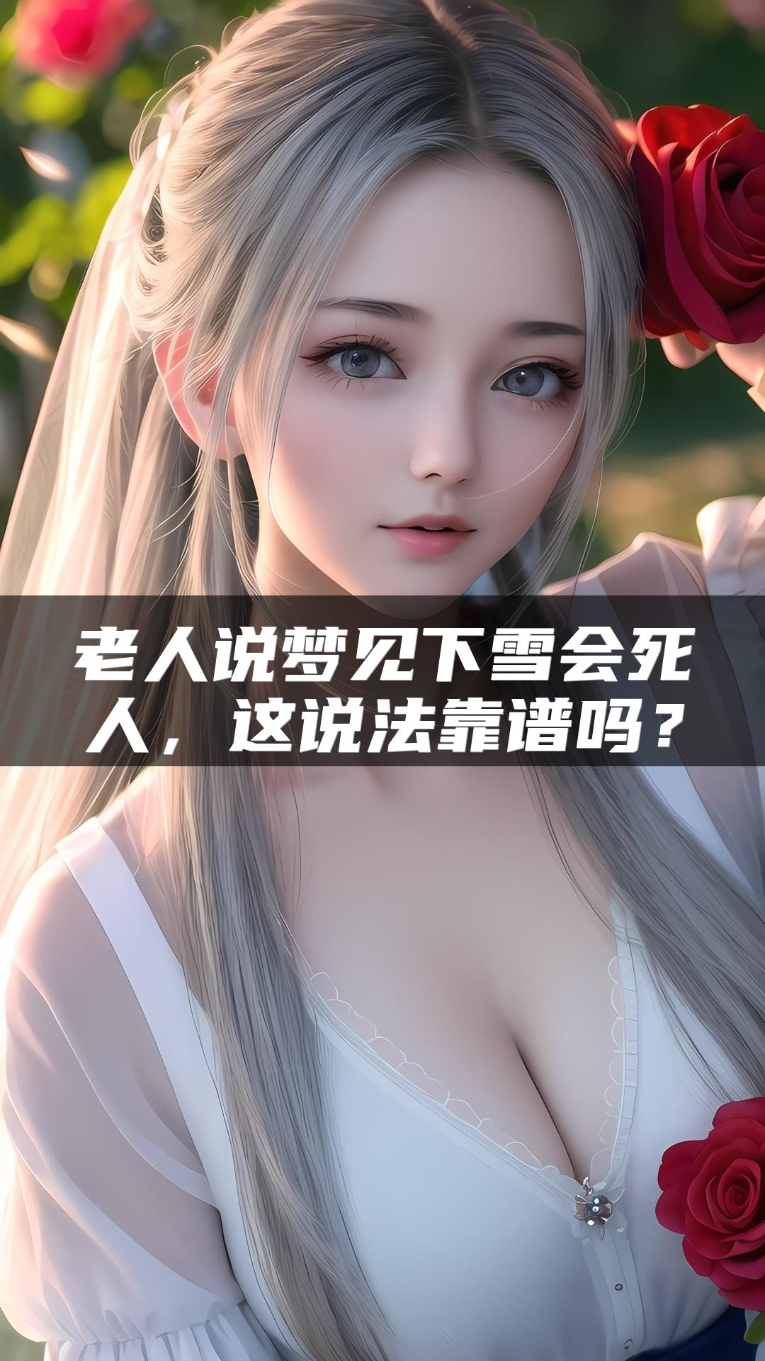 老人说梦见下雪会死人，这说法靠谱吗？