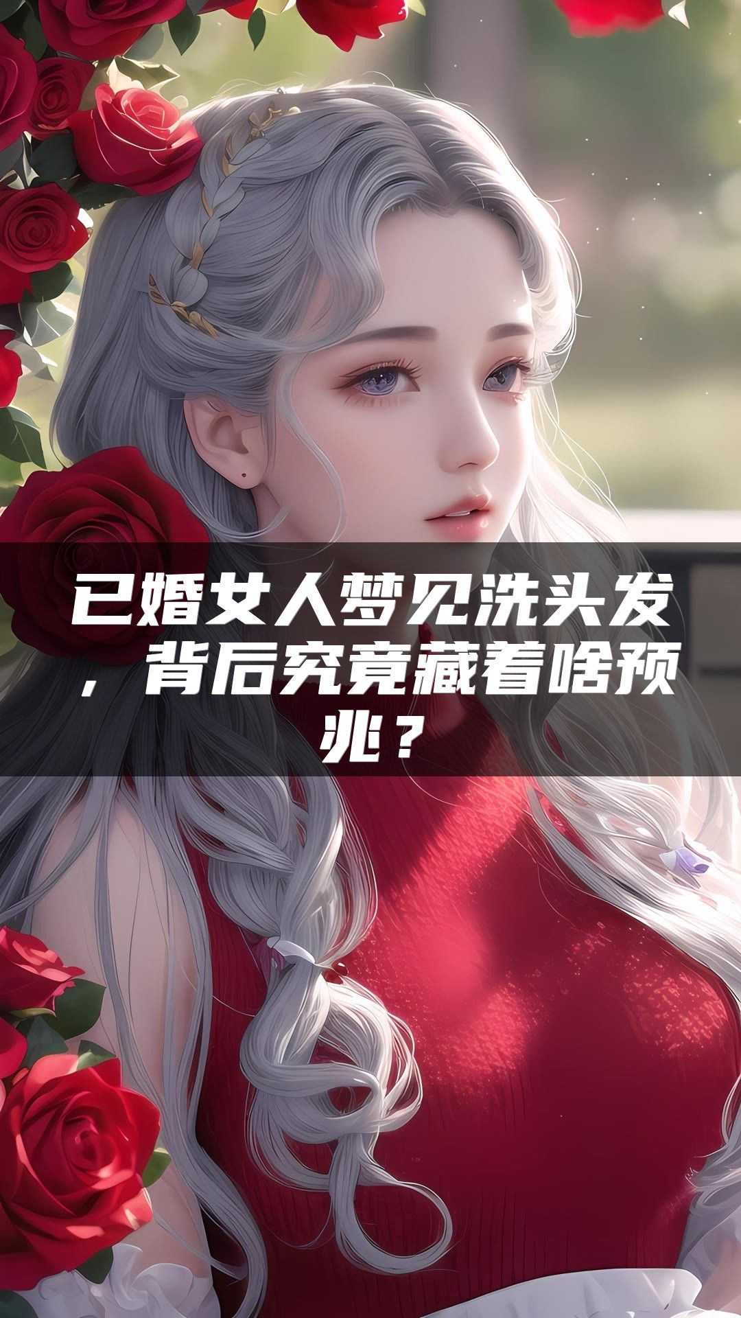 已婚女人梦见洗头发，背后究竟藏着啥预兆？
